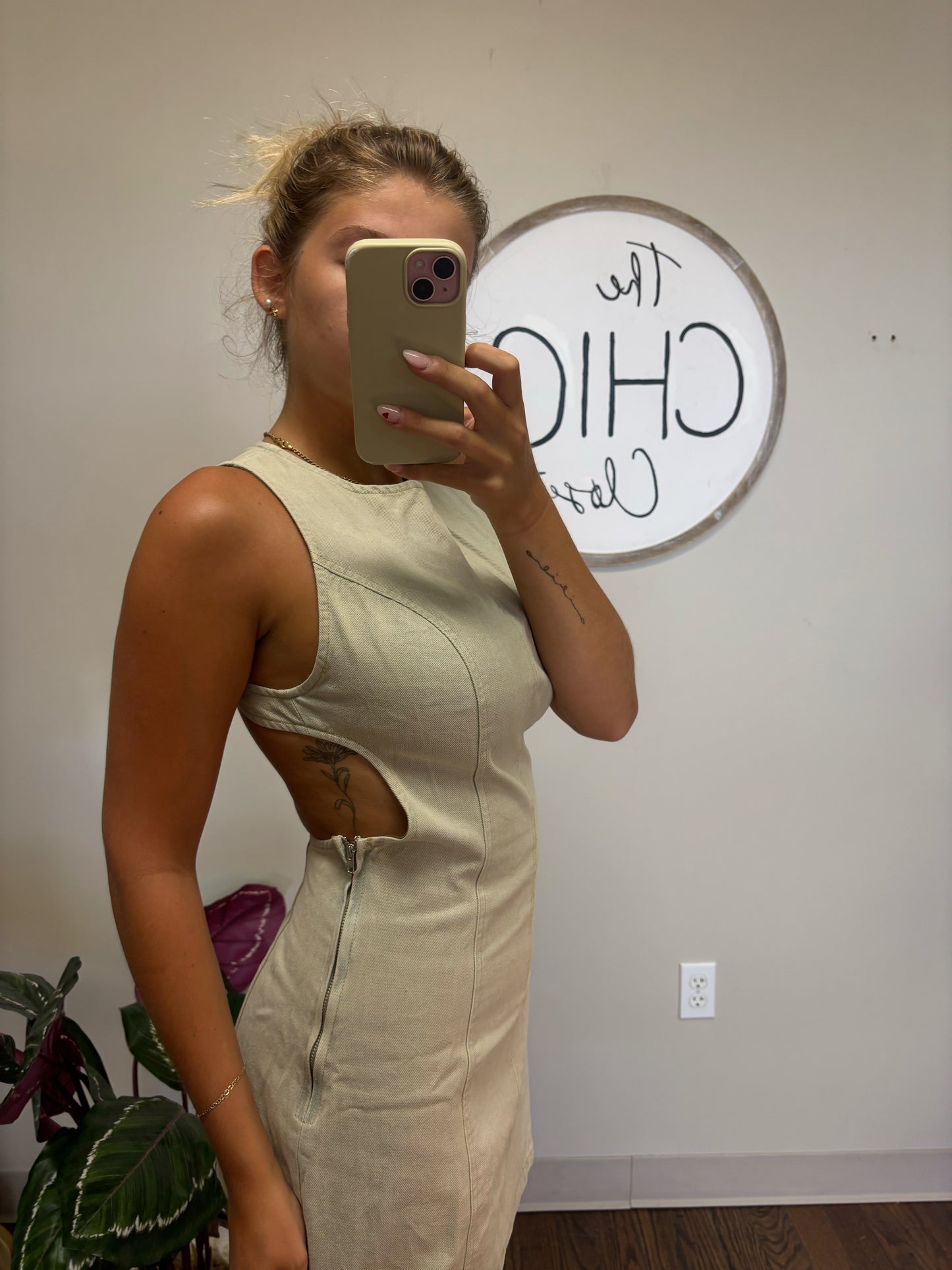 Washed Denim Mini