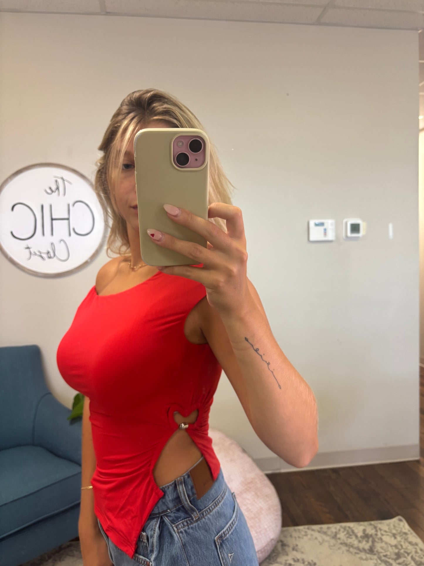 Cherry Red Top