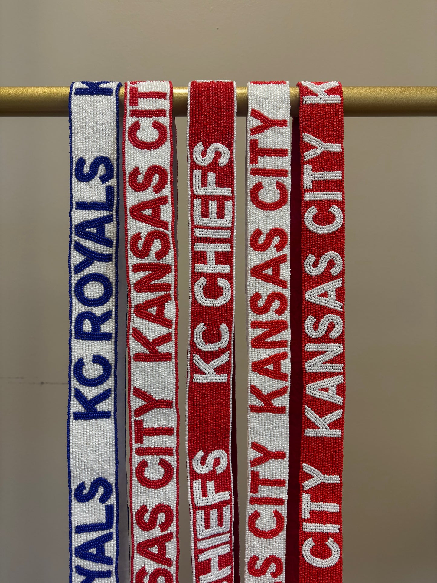 Beaded interchangeable purse straps