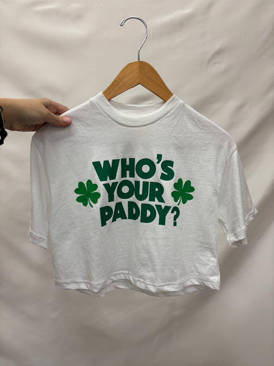 WHO’S YOUR PADDY? crop tee