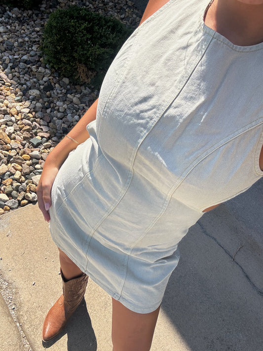 Washed Denim Mini