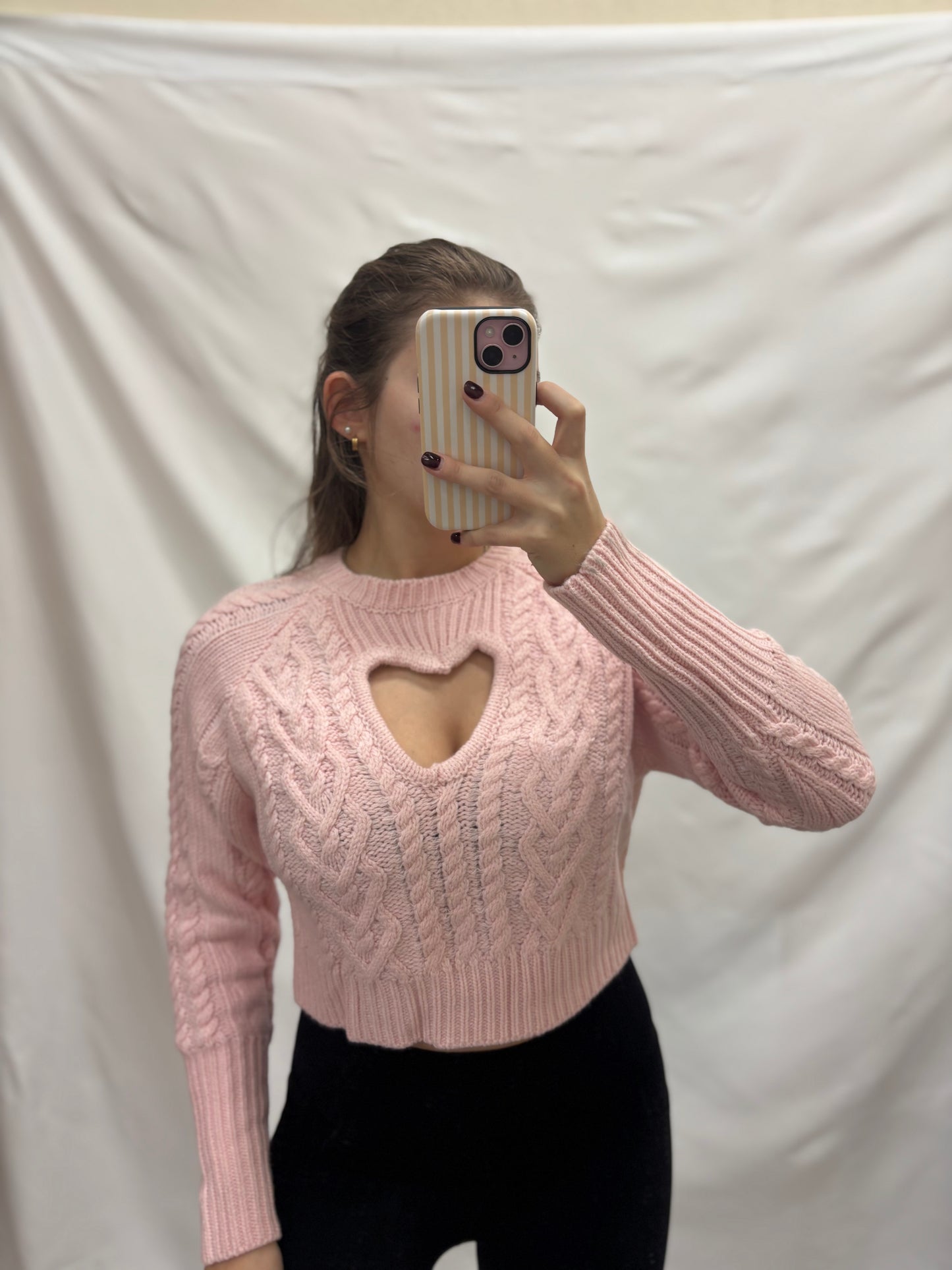 HEART CUT OUT sweater