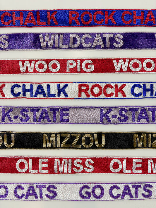 Beaded interchangeable purse straps