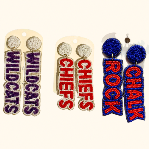 Chiefs earrings