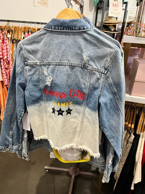 KC Chiefs denim jacket