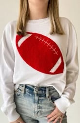 Red football sweater